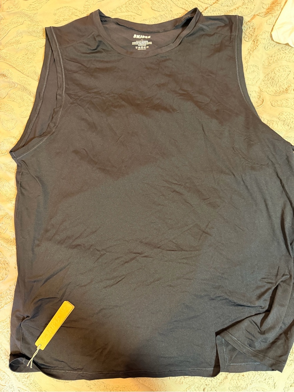 SKIMS Men’s Sleeveless Tank Top — Black